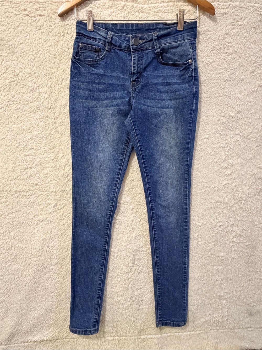 Stretch High-Rise Dark Blue Jeggings for Women